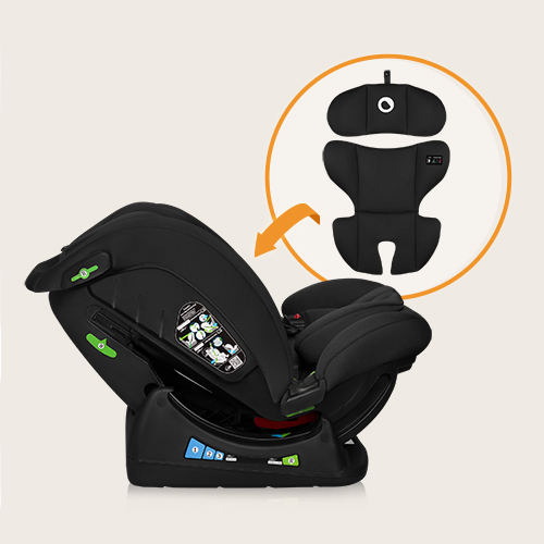 Lionelo Izzy i-Size Black Carbon - Kindersitz